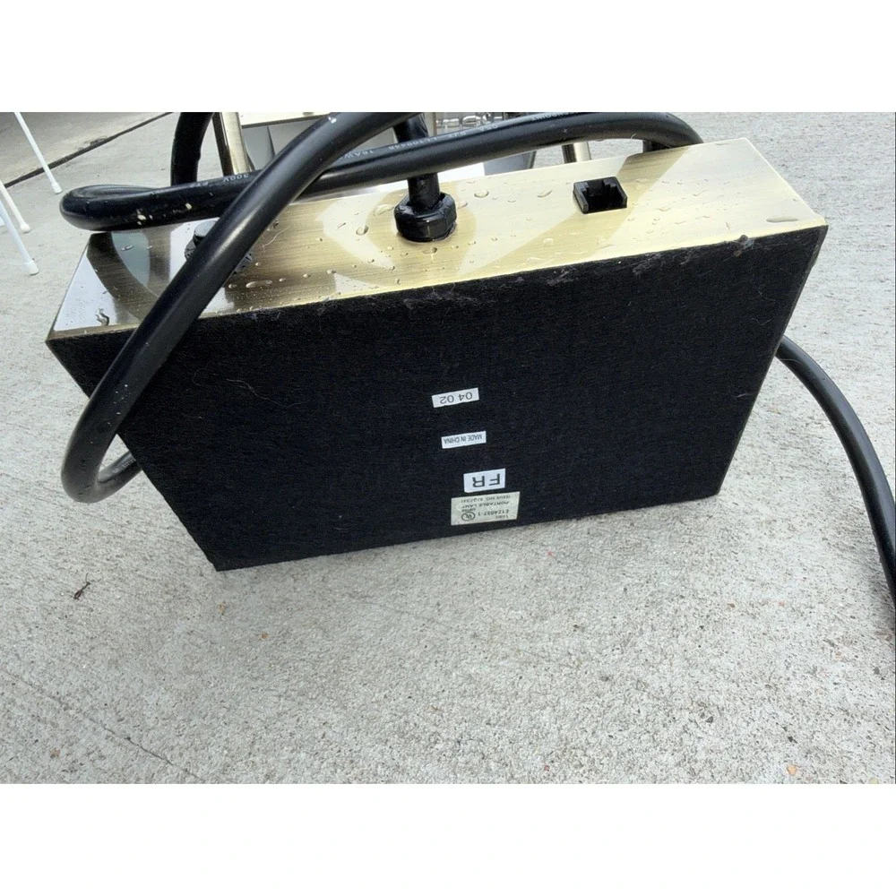 COMPUTER PHONE BANKER'S LAMP CHARGING STATION ANTIQUE BRASS FINISH OUTLETS 2 Pwr
